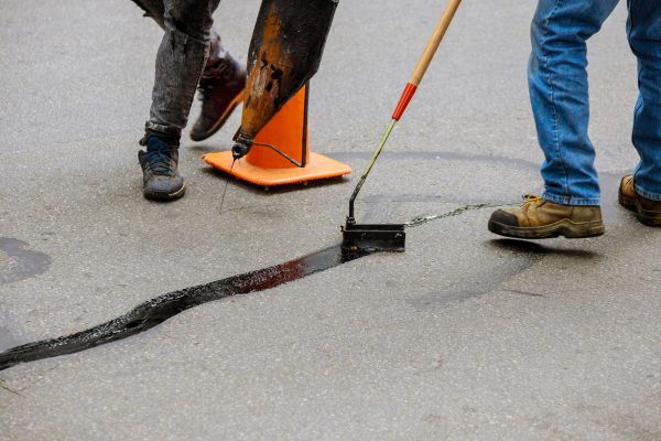 Parking Lot Crack Sealing in Granger